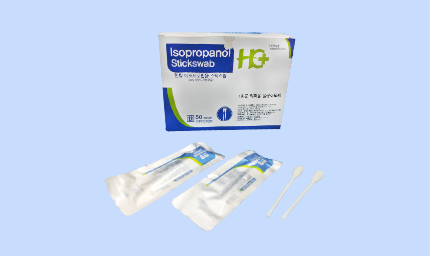 isopropanol stick swab